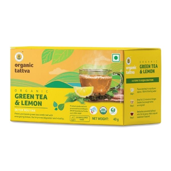 Organic Tattva Green Tea & Lemon