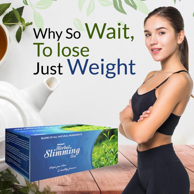 Deemark Herbal Slimming Tea Herbal Tea to Reduce Extra Fat and Weight Management - 20 pouches