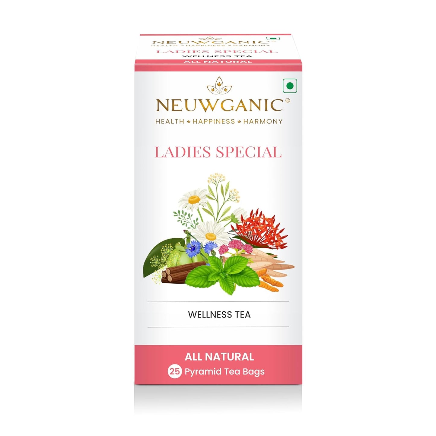 Neuwganic - Ladies Special Wellness Tea Bags - 25 Pyramid Tea Bags