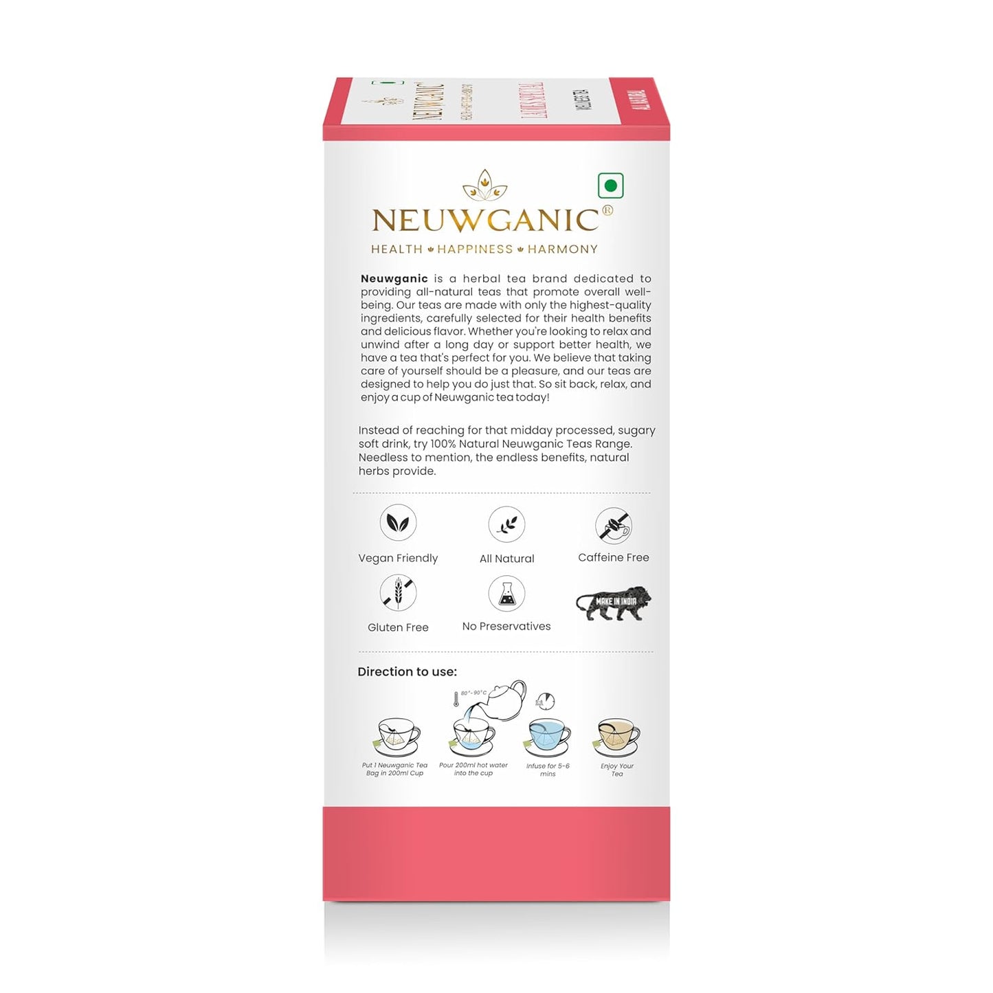 Neuwganic - Ladies Special Wellness Tea Bags - 25 Pyramid Tea Bags