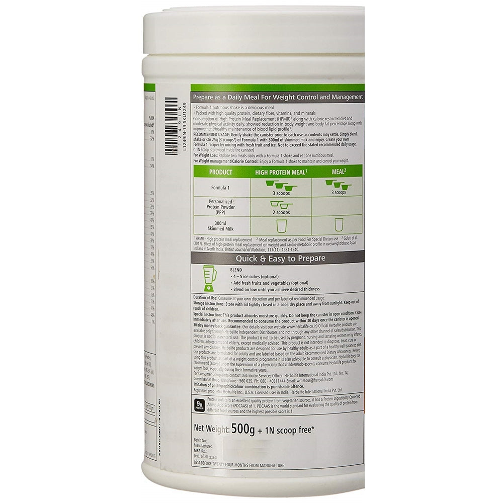Herbalife Formula 1- Nutritional Shake Mix - French Vanilla - 500 gms