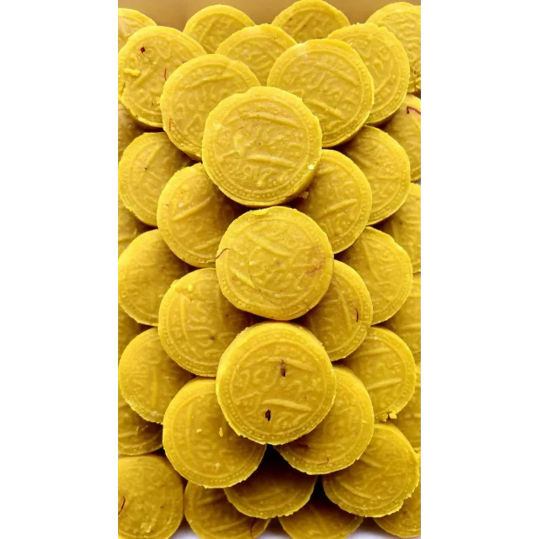 Zafrani Badam Ashrafi - Hameedi Confectioners