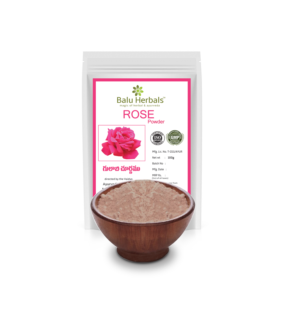 Rose Powder - 100 gms - Balu Herbal