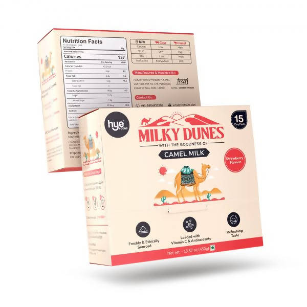 Hye Foods Milky Dunes With The Goodness Of Camel Milk-Strawberry Flavour