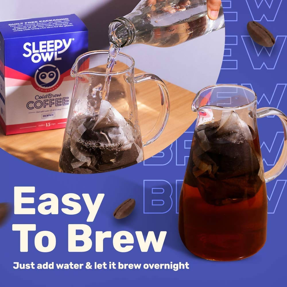 Sleepy Owl Cinnamon Cold Brew Coffee - Set of 3 Packs