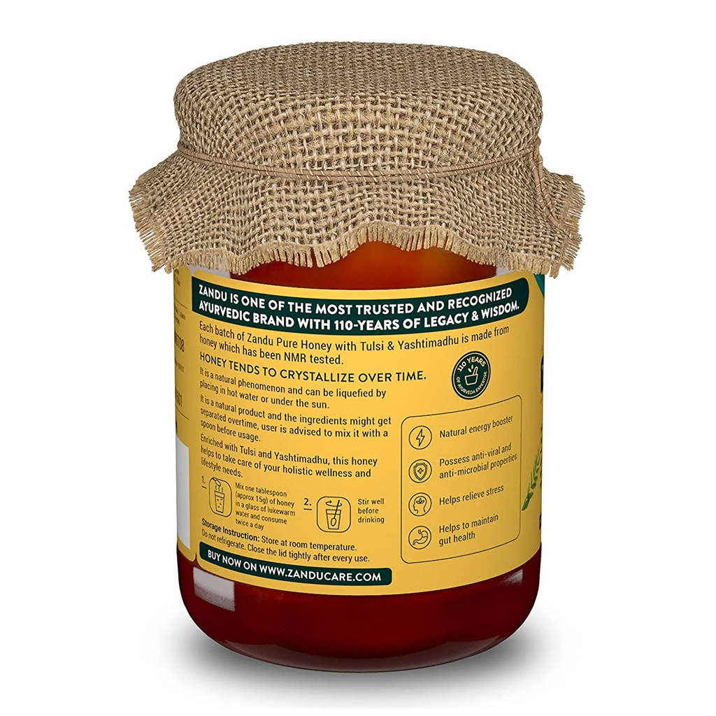 Zandu Pure Honey with Tulsi & Yashtimadhu