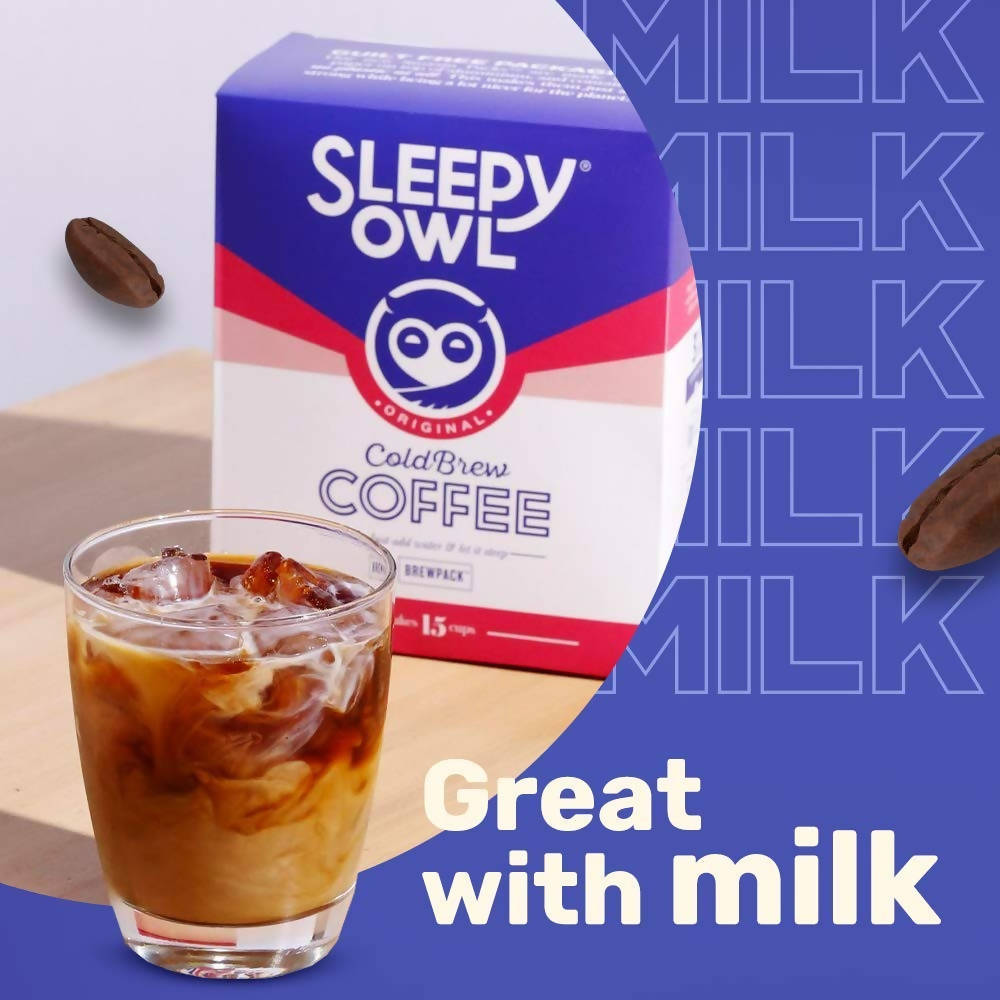 Sleepy Owl Cinnamon Cold Brew Coffee - Set of 3 Packs