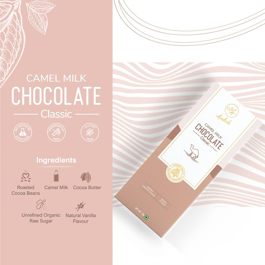 Aadvik Camel Milk Chocolate Classic - 70 gms