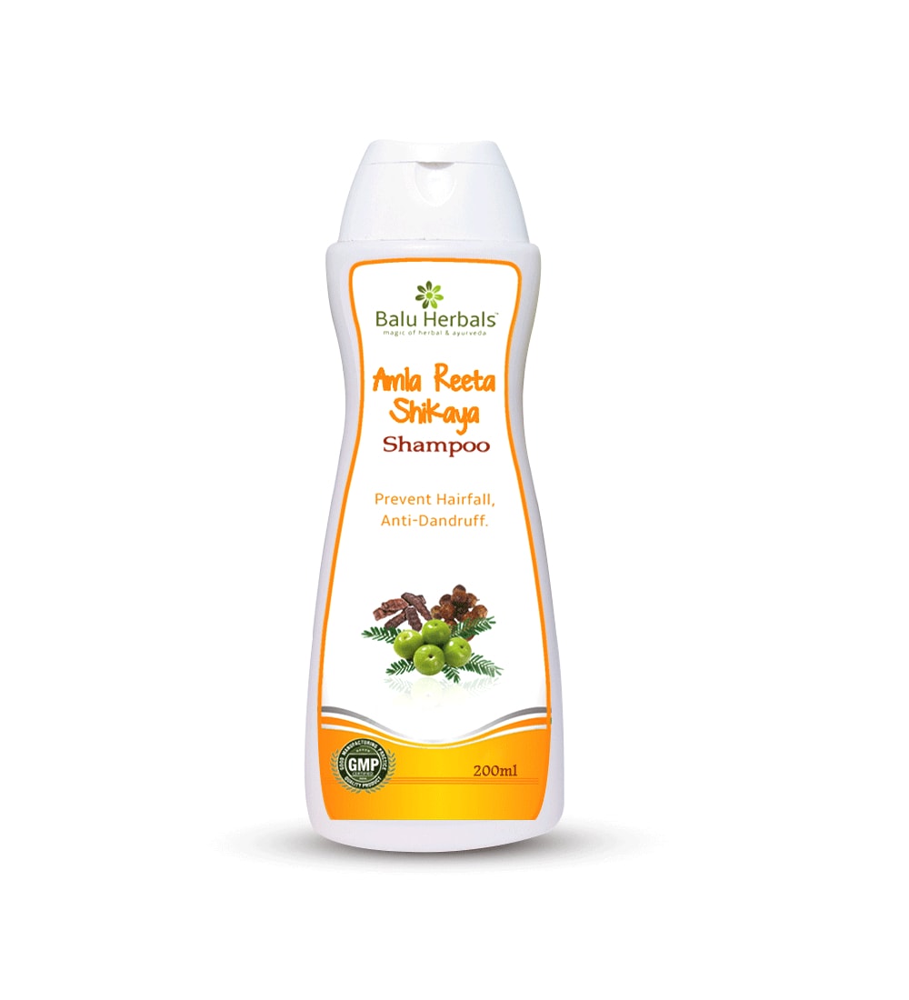 Amla Reetha Shikakai Shampoo - Balu Herbals