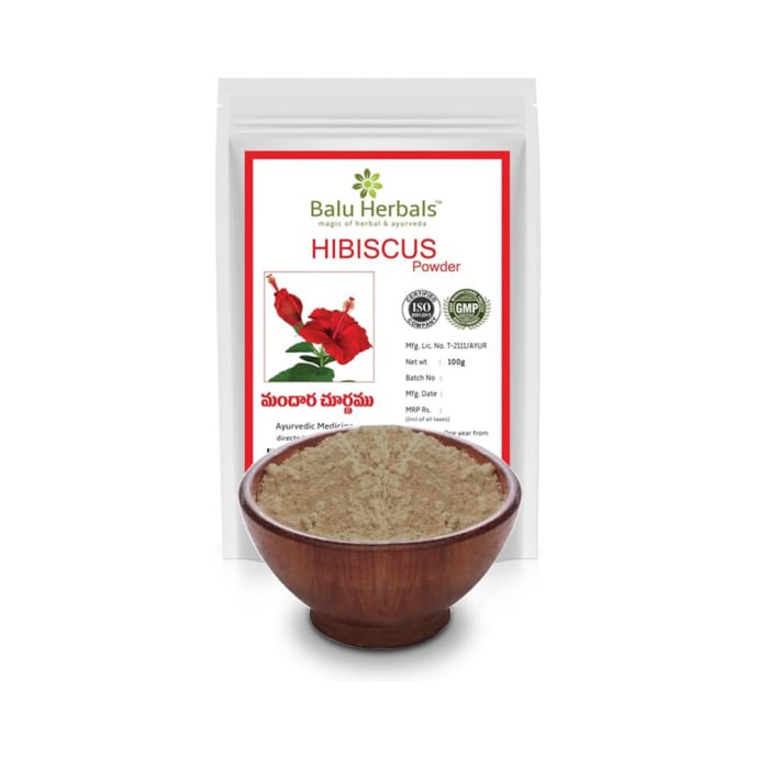 Hibiscus Powder - 100gms - Balu Herbals