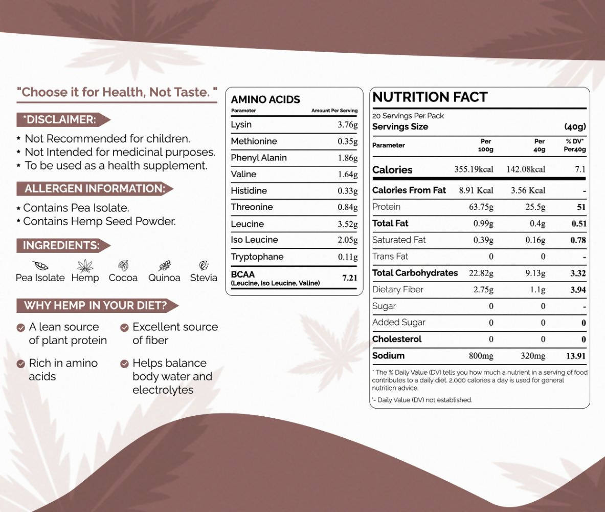 Hye Foods Vegan Protein Powder - Hemp Powered