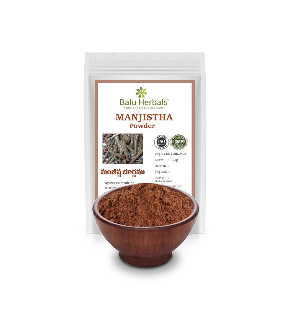 Manjishta Powder - 100 gms - Balu Herbals