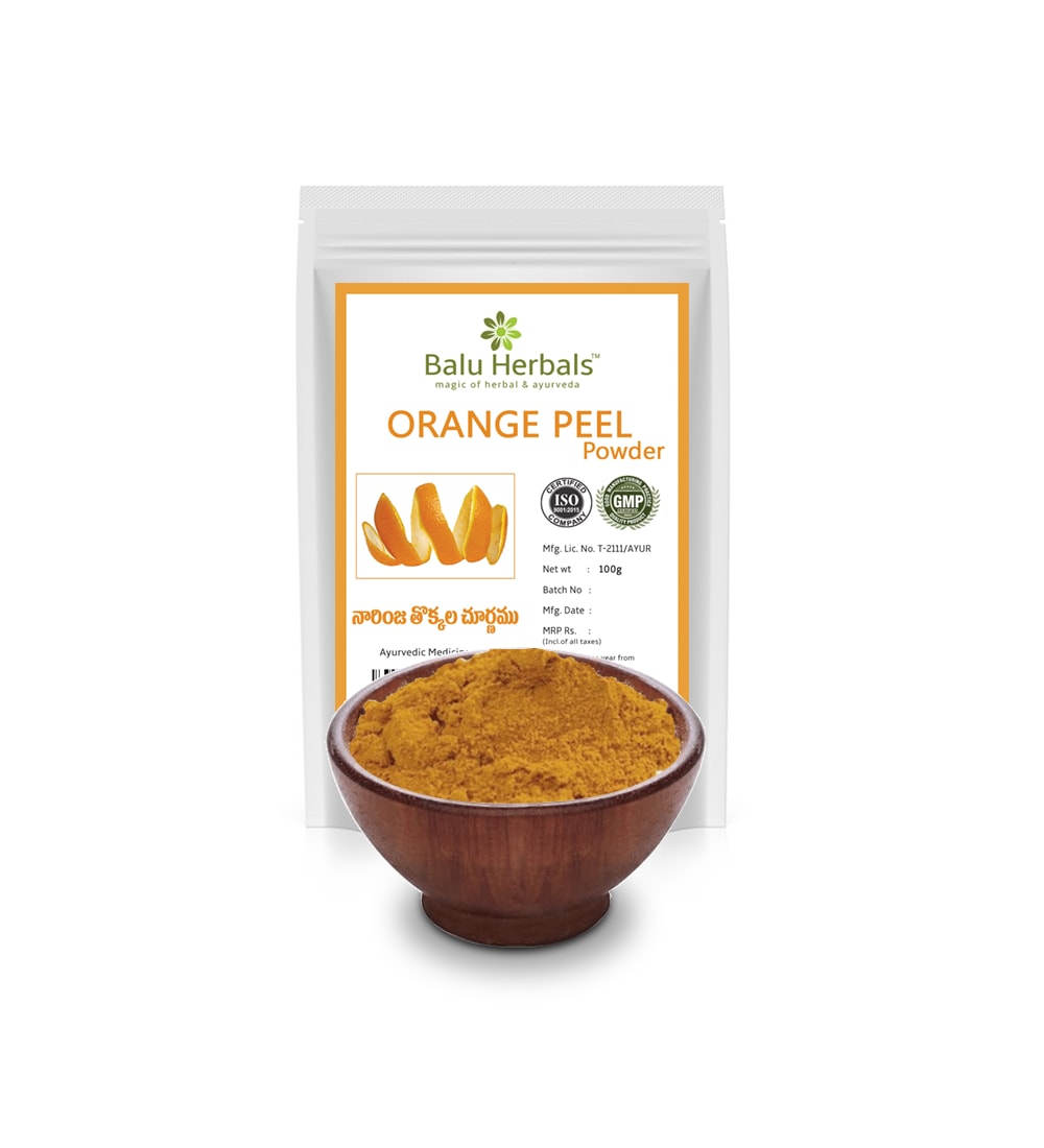 Orange Peel Powder - 100 gms - Balu Herbals
