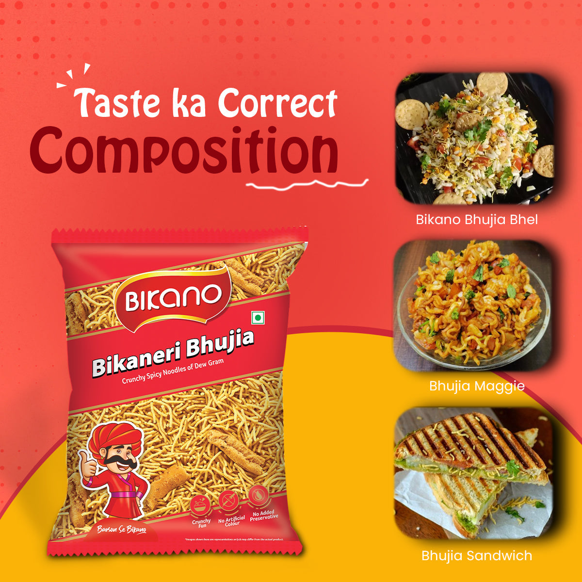 Bikanervala Bikano Bikaneri Bhujia - 1 Kg