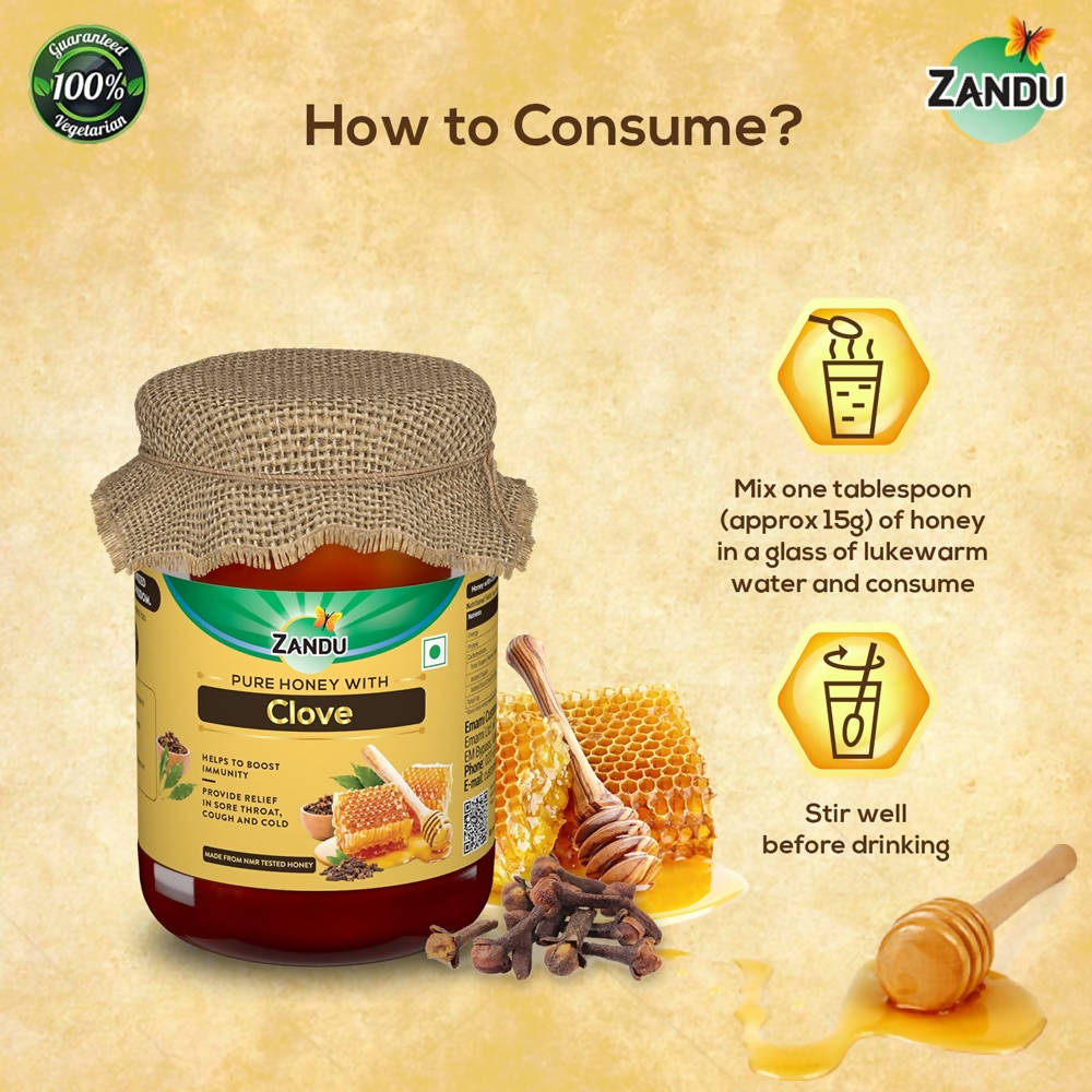 Zandu Pure Honey with Clove