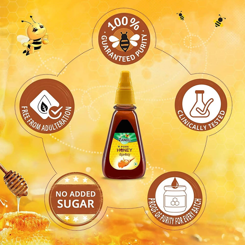 Zandu Pure Honey - Squ Easy Pack - 400 ml