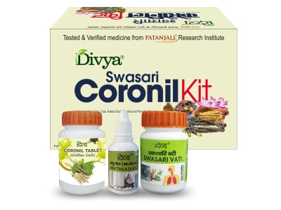 Divya Coronil Kit - Coronil Tablet, Anu Taila, Swasari Vati Combo
