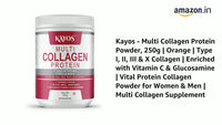 Kayos Multi Collagen Protein Powder - 250 gms