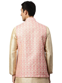 Gajaree Jacquard Print Stylish Nehru Jacket For Men - Manyavar