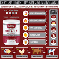 Kayos Multi Collagen Protein Powder - 250 gms