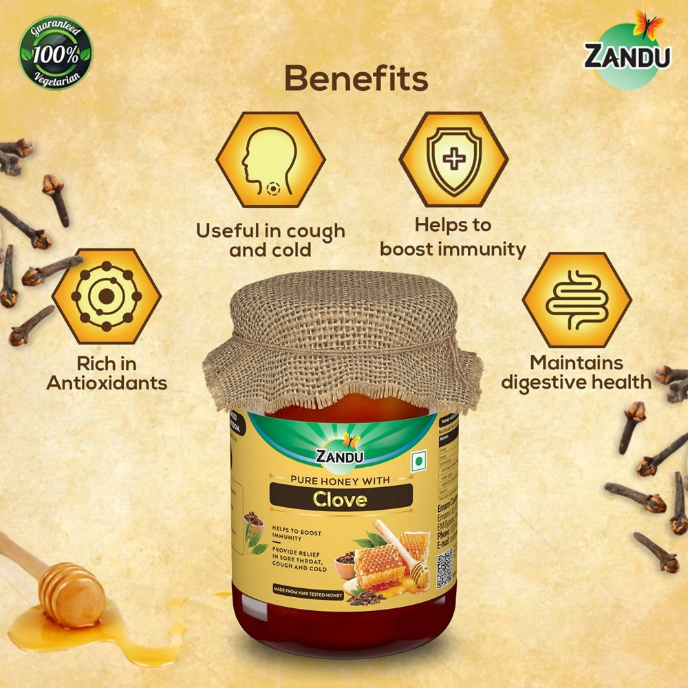 Zandu Pure Honey with Clove