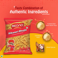 Bikanervala Bikano Bikaneri Bhujia Sev - 400 gms - Pack of 3