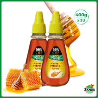 Zandu Pure Honey - Squ Easy Pack - 400 ml