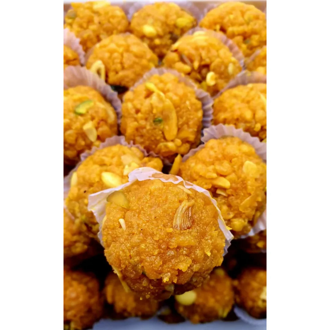 Zaffrani Moti Boondi Laddu - Hameedi Confectioners