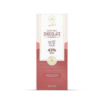 Aadvik Goat Milk Chocolate Cranberry - 70 gms