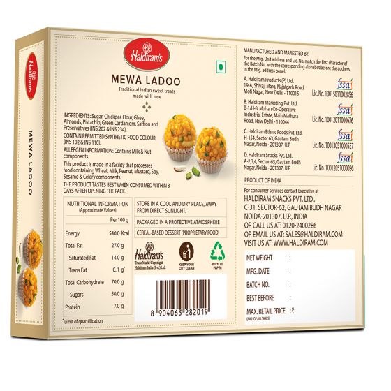 Haldiram's Mewa Ladoo