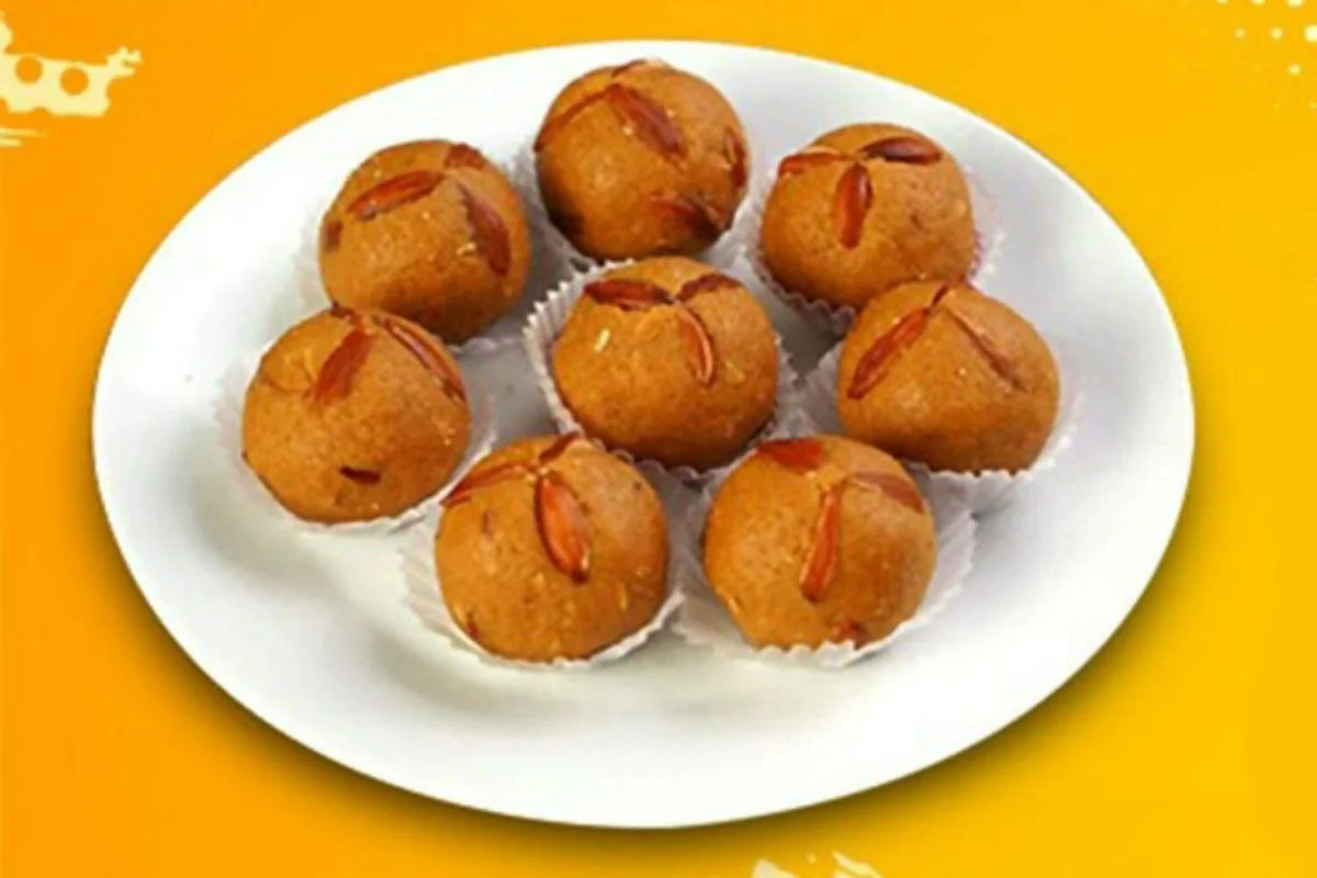 Besan Laddu -500 gm - Agra Sweets Bnajara