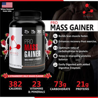 My Pro Sport Nutrition High Protein Pro Mass Gainer Supplement Powder-33 Scoops