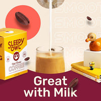 Sleepy Owl Hot Brew Latte Coffee Bags - 10 Bags