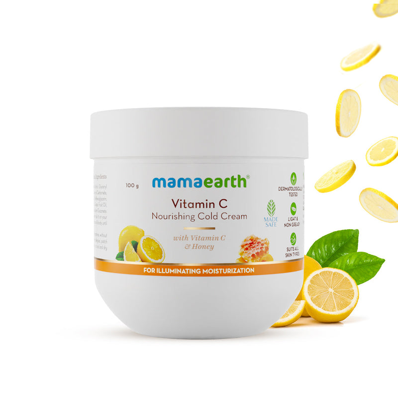 Vitamin C Nourishing Cold Cream & Honey for Illuminating Moisturization - 100 g - Mamaearth